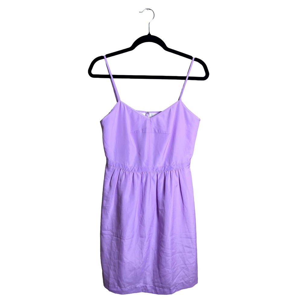 J. Crew Purple Spaghetti Strap‎ Cami Mini Dress Size 6